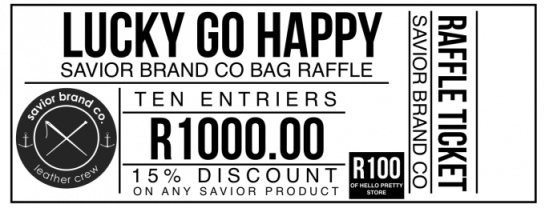 R1000 RAFFLE TICKET