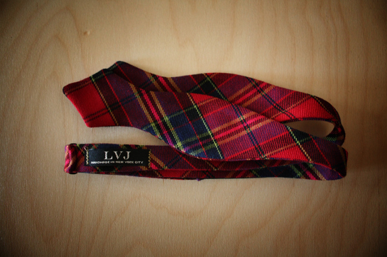 Red-cotton-tartan-bow