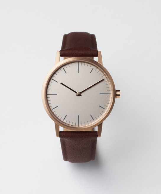 152 Series - Rose gold and Walnut - front