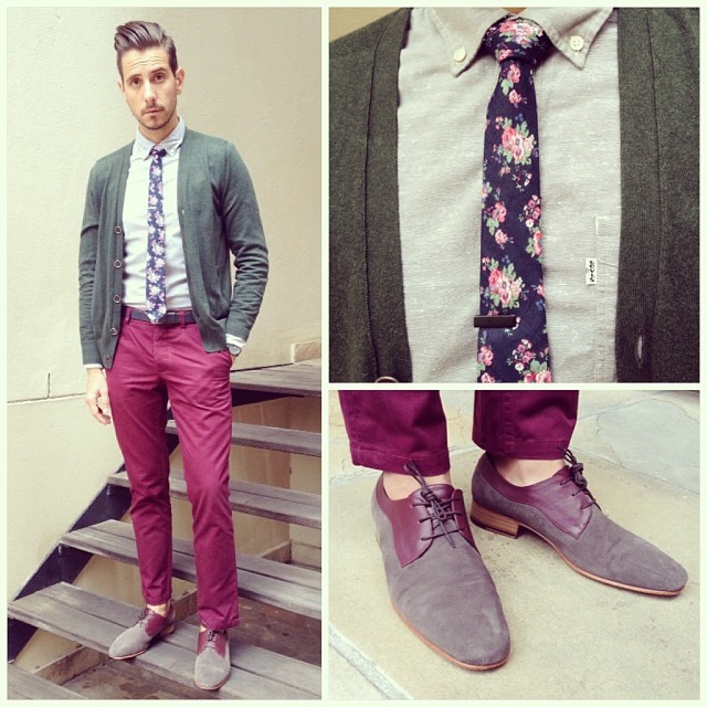 Green and Burgundy
Cardigan by @gap_southafrica 
Shirt by @levis 
Tie from @topshopsouthafrica 
Shoes by @munguiashoes 
www.whatmyboyfriendwore.com
#Mensfashion #Menswear #Menstyle #WMBW #OOTD