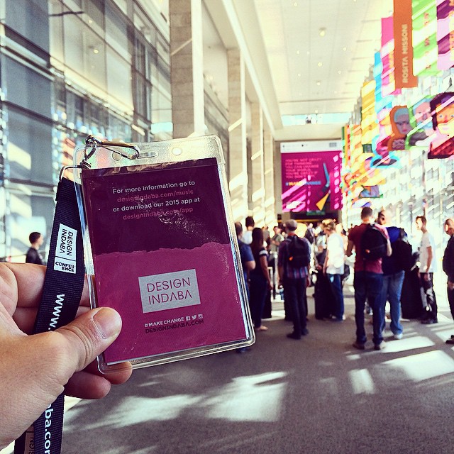 Looking forward to 3 days of filling my head with new ideas! Don't disappoint me now @DesignIndaba #MakeChange
