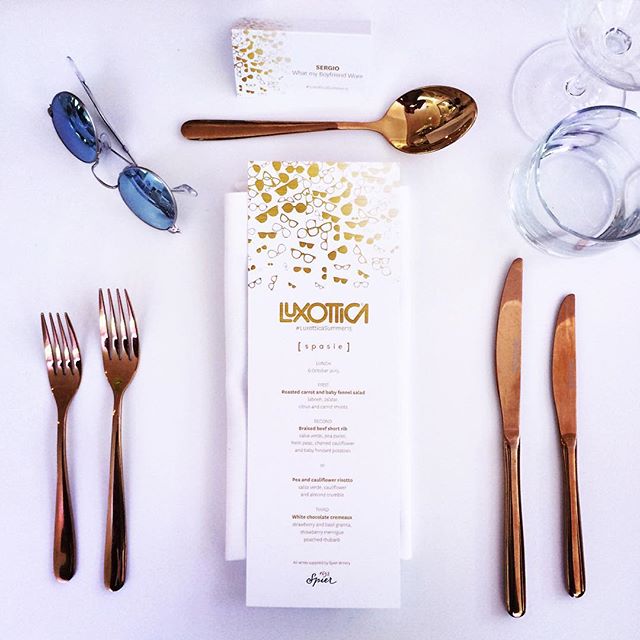 Pretty excited about this lunch with #Luxottica to explore the #LuxotticaSummer15 collection!!