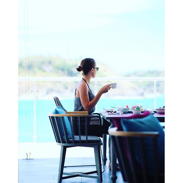 Of course on our last morning at @thenaiharnphuket the sun came out as we sat down to breakfast 😄 #SerZaanTravels